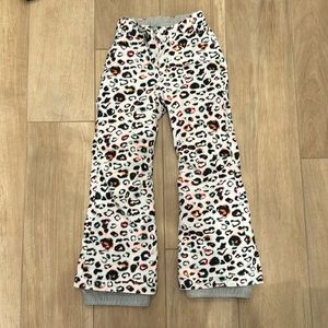 Roxy girls ski snowboarding pants, size 8
